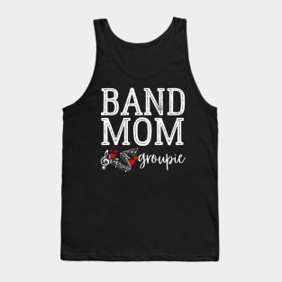 Marching Band Mom Groupie Musical Notes Tank Top